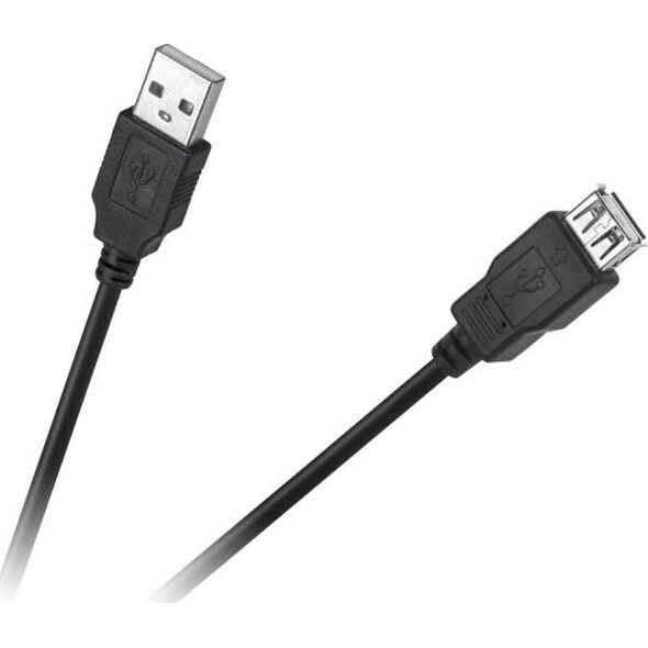 Kabel USB Cabletech USB-A - USB-A 3 m Czarny (4962)