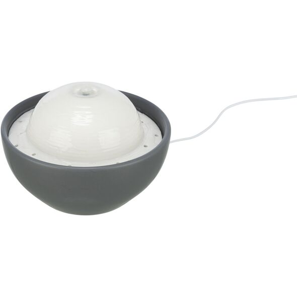 Trixie Vital Dome drinking fountain, 1.5 l/20×10×20 cm, grey/white