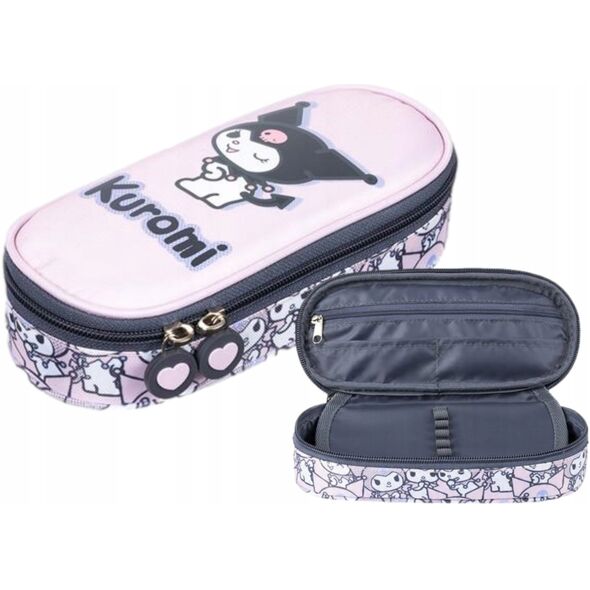 Piórnik z wewnętrzną klapką Kuromi Pink