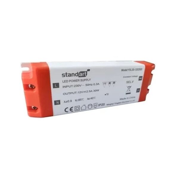 Zasilacz serwerowy Standart Standart Power Adapter Led 30W 2.5A 12V Dc Ip20