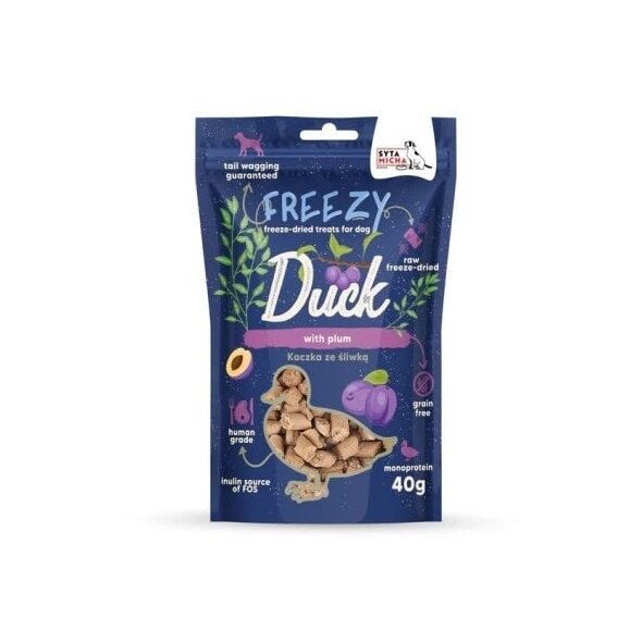 SYTA MICHA FREEZY Kaczka ze śliwą i suszonym tymiankiem przysmak dla psa 40g