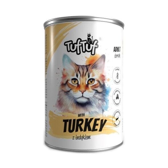 Tuf Tuf Puszka mielonka z indykiem dla kota 400g