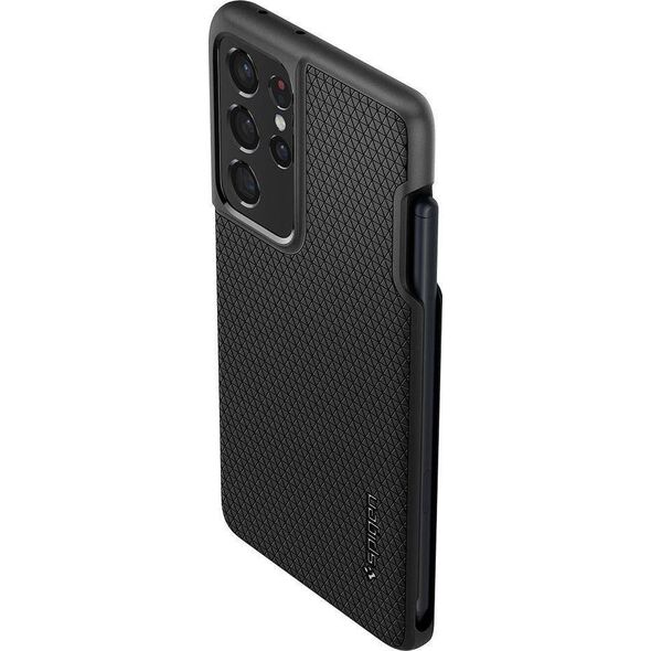 Spigen Θήκη Spigen Liquid Air Pen Samsung Galaxy S21 Ultra Μαύρο Ματ