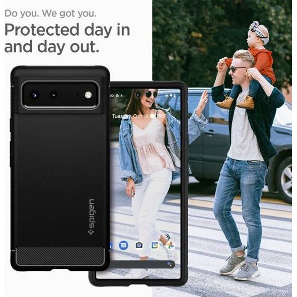 Spigen Θήκη Spigen Rugged Armor Google Pixel 6 Μαύρο Ματ