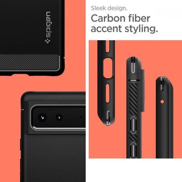 Spigen Θήκη Spigen Rugged Armor Google Pixel 6 Μαύρο Ματ