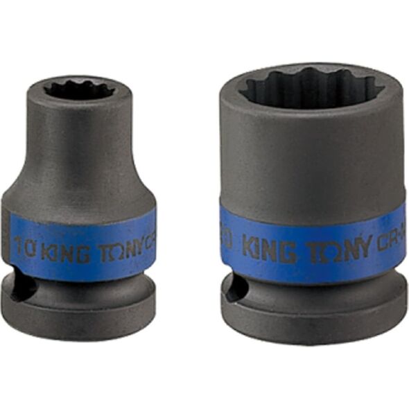 King Tony NASADKA KRÓTKA UDAROWA 1/2" 15mm x 38mm, 12-kąt King Tony