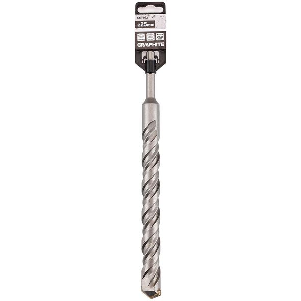 Wiertło do betonu SDS Plus z podwójną spiralą 25 x 260 mm