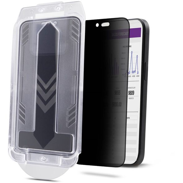 PRIVACY SCREEN IPHONE 16 PRO - TEMPERED GLASS PROTECTOR/FILTE