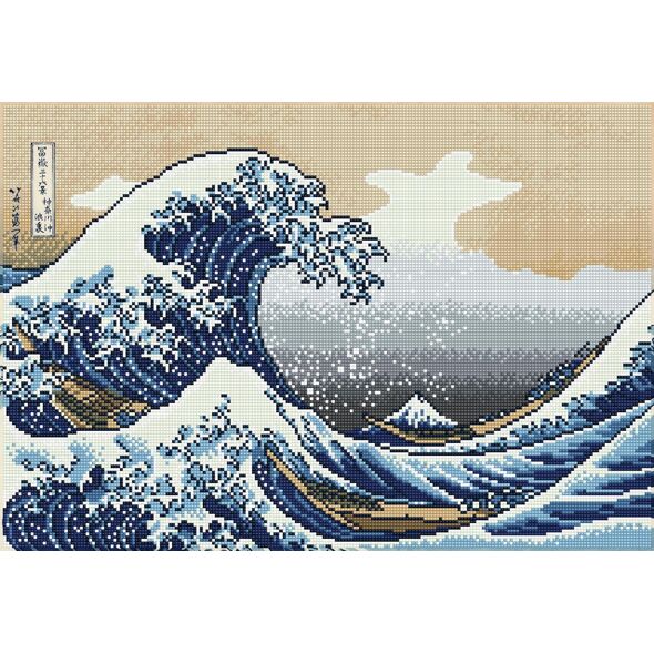 DIAMOND DOTZ Διαμαντένιο κέντημα Diamond Dotz Diamond μωσαϊκό The Great Wave in Kanagawa 65x47cm DQ12003 13914737 4895225924677