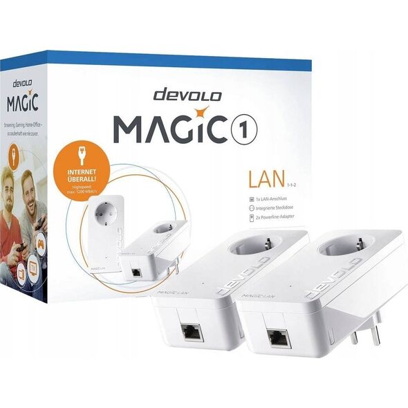 Adapter powerline Devolo devolo Magic 1 LAN 1-1-2 Starter Kit, Powerline (two adapters)