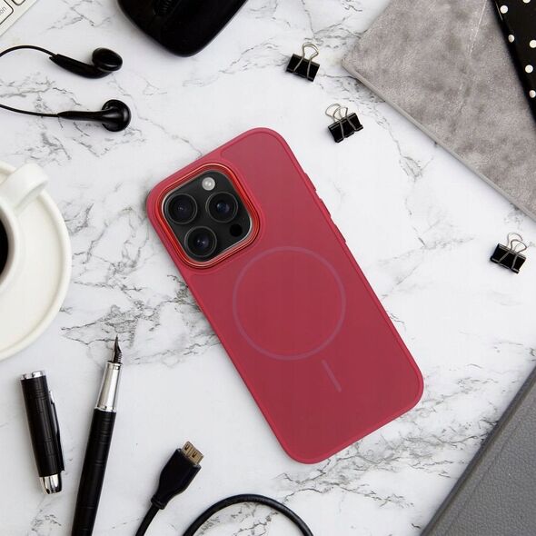 Θήκη FRAME MAG COVER συμβατή με MagSafe για IPHONE 14 PRO MAX magenta