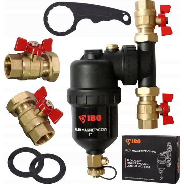 Filtr magnetyczny separator zanieczyszczeń 1" IBO 5903137514370