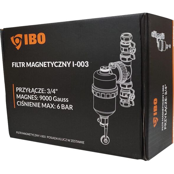 Filtr magnetyczny separator zanieczyszczeń 1" IBO 5903137514370