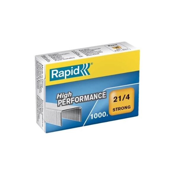 Rapid Rapid 24863400, Staples pack, 4 mm, 1000 staples, Galvanized metal, Zinc, 15 sheets