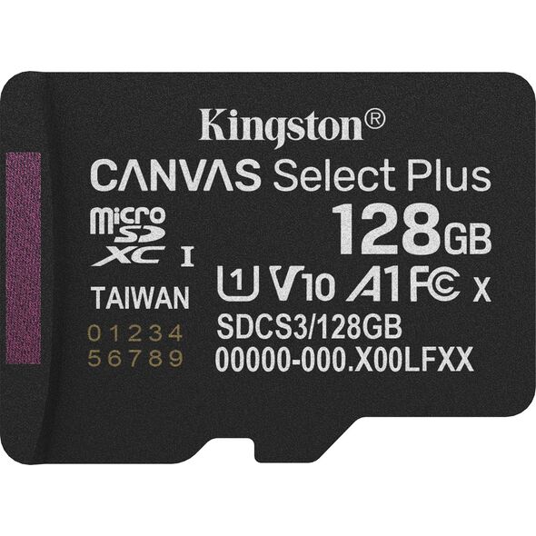 MEMORY MICRO SDXC 128GB UHS-I/W/ADAPTER SDCS3/128GB KINGSTON