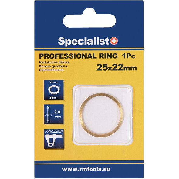 Δακτύλιος μείωσης SPECIALIST+ PRO, 25.4x22.2x2 mm