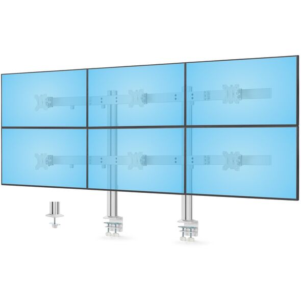 StarTech 6-MONITOR-ARM-A uchwyt / stojak do monitorów 81,3 cm (32") Biurko Biały
