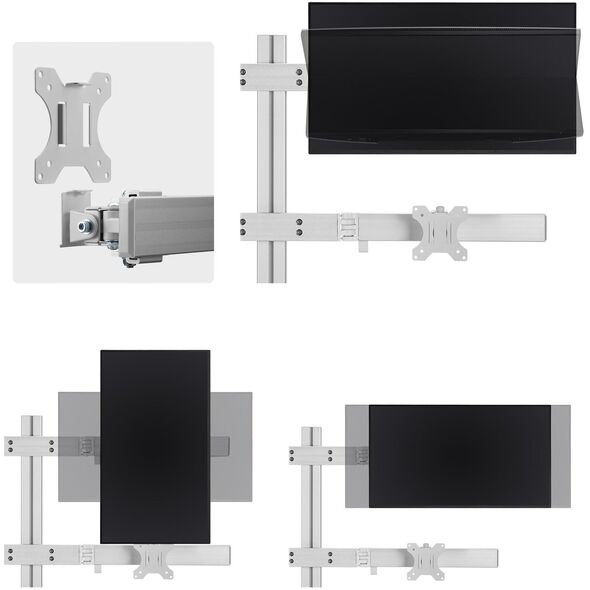StarTech 6-MONITOR-ARM-A uchwyt / stojak do monitorów 81,3 cm (32") Biurko Biały