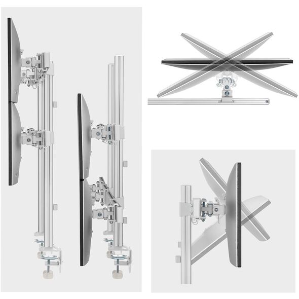 StarTech 6-MONITOR-ARM-A uchwyt / stojak do monitorów 81,3 cm (32") Biurko Biały