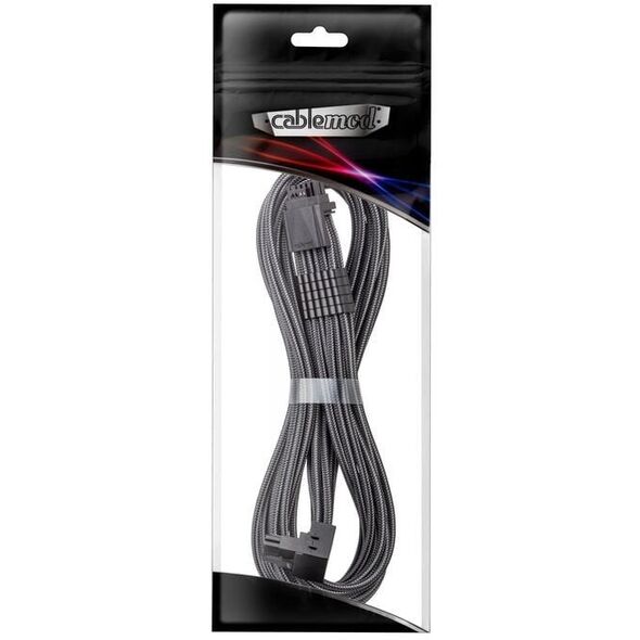 CableMod Universal Pro ModMesh 16-Pin zu 16-Pin-Kabel, 90 Anschluss, Sleeved, StealthSense - carbon, 60 cm, Var. A