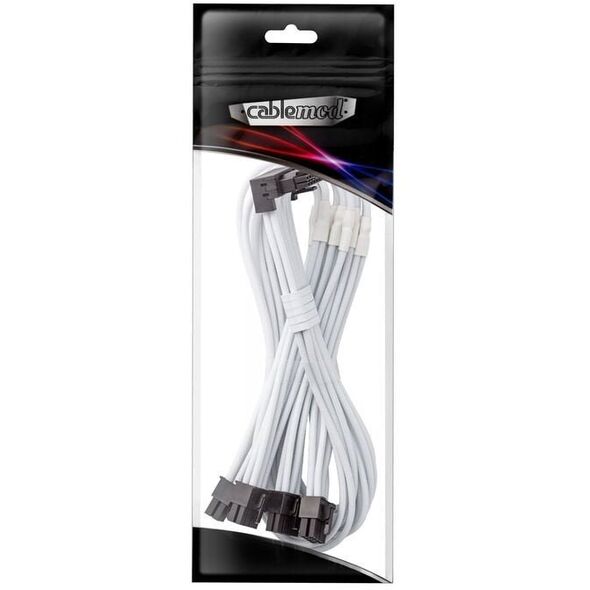CableMod C-Series Pro Anschlusskabel - Variante B, 90, 16-Pin zu 4x 8-Pin PCIe, wei