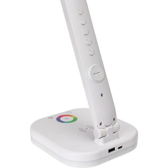 PLATINET LED DESK LAMP LAMPKA BIURKOWA RGB WIRELESS CHARGING WHITE [46218]