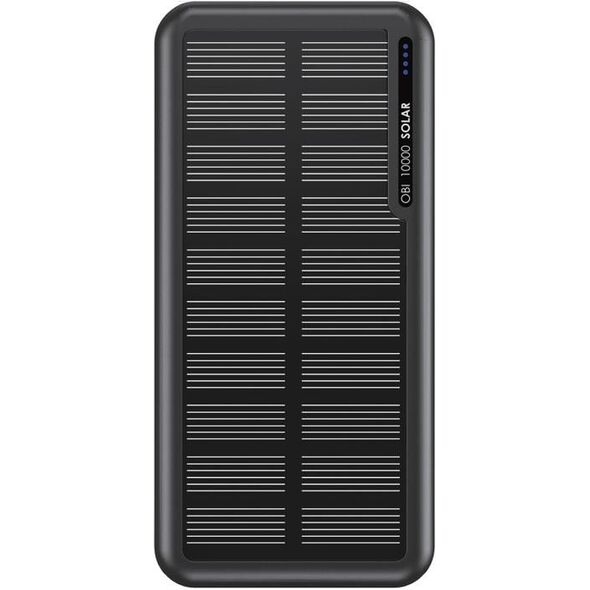 Boompods Obi 10,000mAh Solar Powerbank - Black