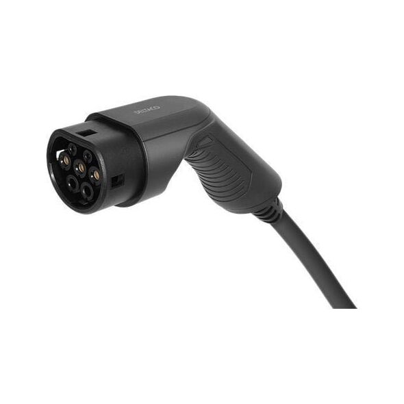 Kabel do ładowania samochodów Deltaco Type 2 - Type 2, 3 fazy, 16A, 11kW, 7m (EV-3217)