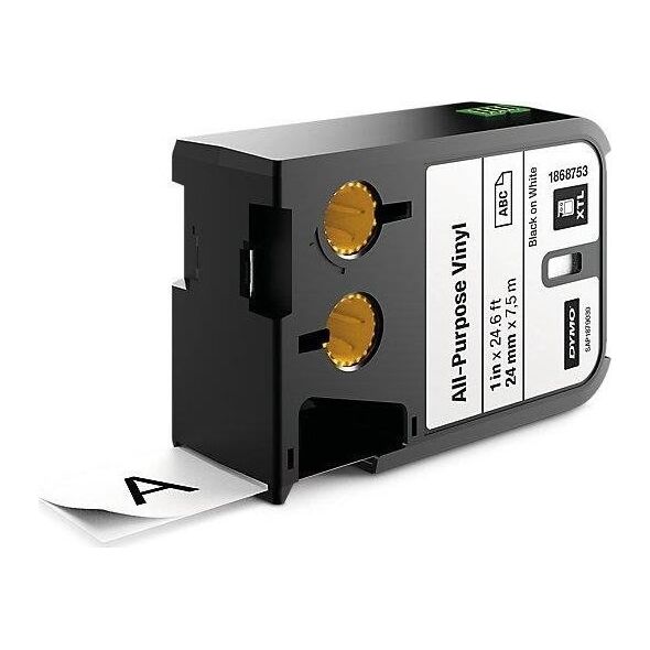 Dymo DYMO XTL taśma vinylowa trwała (24 mm), czarna na białym 7m długości