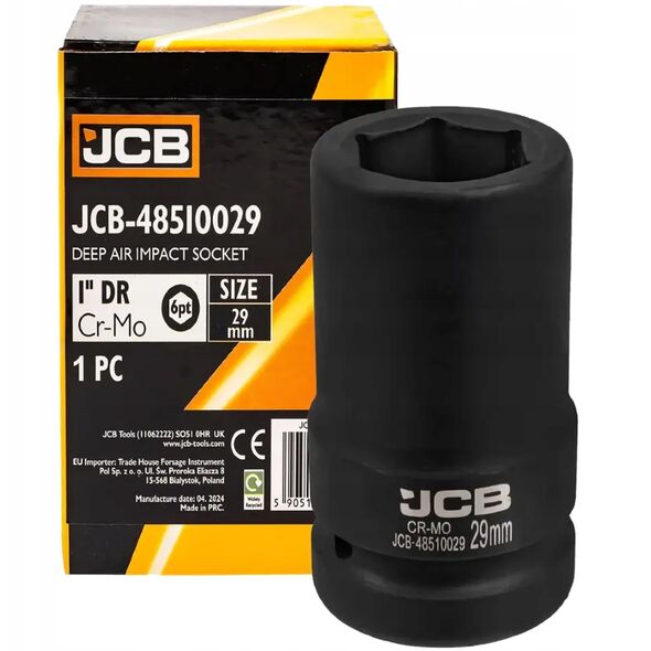 Βαθύ κρουστικό καρυδάκι JCB 1" 29mm (6-γωνιακό)