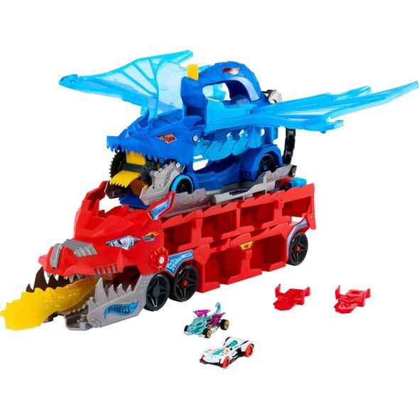 Hot Wheels Πόλη Απόλυτος Διπλός Μεταφορέας Δράκων