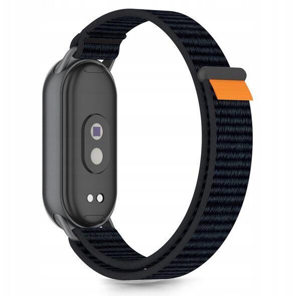 Pasek Tech-Protect Nylon Stripe do Xiaomi Smart Band 8 / 9 / 10 / NFC Black/orange