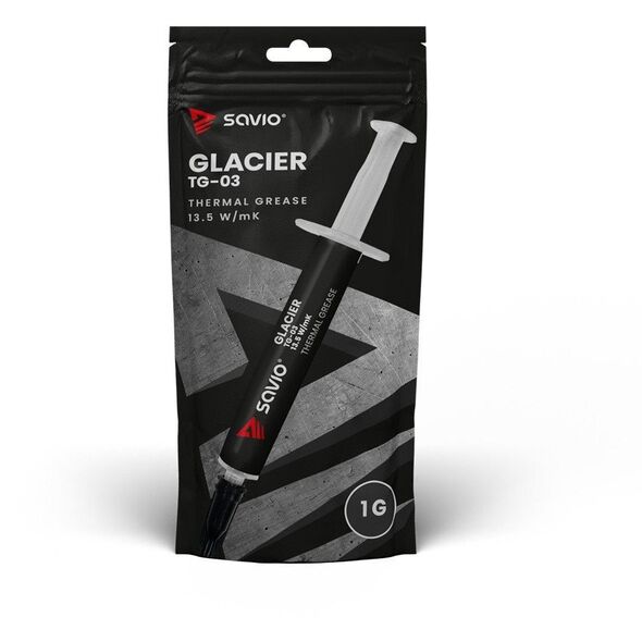 Pasta termoprzewodząca Glacier 13,5 W/mK, 1g TG-03 Savio