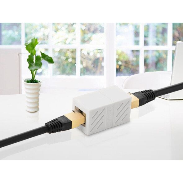 Ugreen Złączka, przedłużka sieciowa RJ45 UGREEN Ethernet, 8P/8C, Cat.7, UTP (czarna)