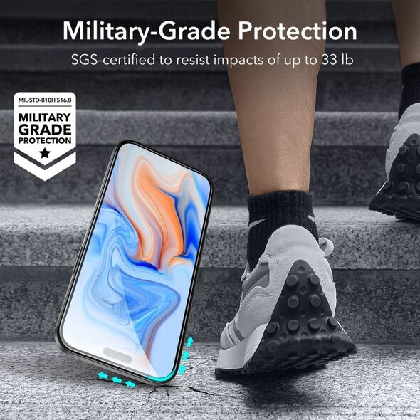 ESR SZKŁO HARTOWANE ESR TEMPERED GLASS 2-PACK IPHONE 15 BLACK