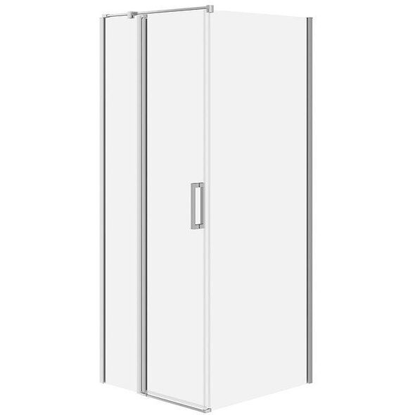 Σετ C104 Καμπίνα Moduo Ζαβιάς Αριστερά 80x90x195 Γυαλί Διαφανές Wir