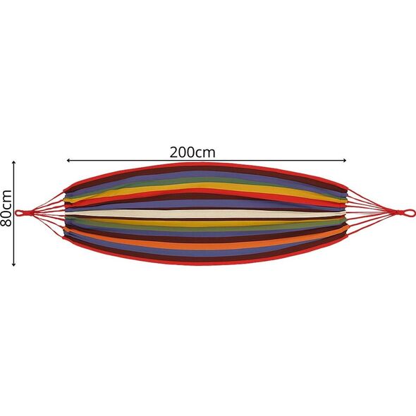 Αιώρα Κήπου 1 Ατόμου 200x80CM με Κάλυμμα 1064000