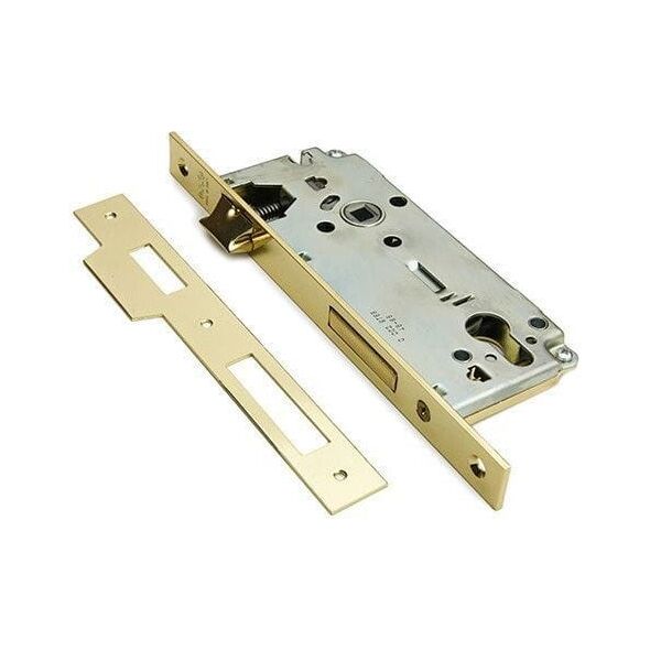 Κλειδαριά Mortise SIC F22/85, 50 mm, γυαλιστερό κίτρινο.
