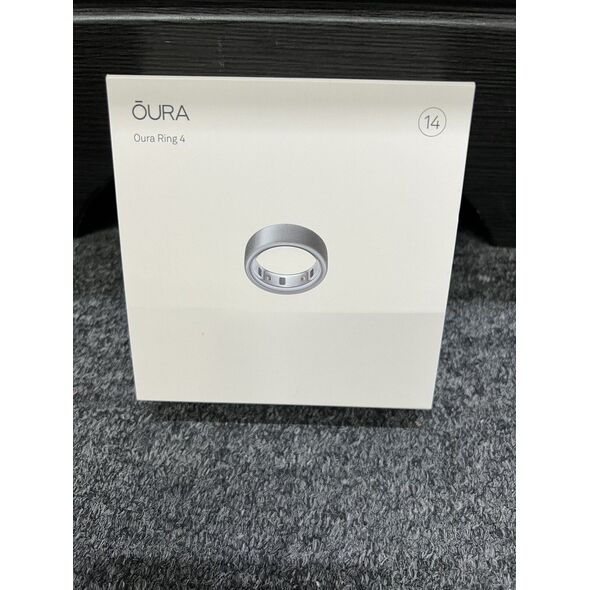 Έξυπνο δαχτυλίδι Oura Ring 4, Βουρτσισμένο Ασήμι, μέγεθος 14