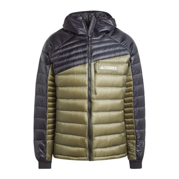 Μπουφάν adidas TERREX Xperior COLD.RDY Down Hooded Jkt - olive strata/black