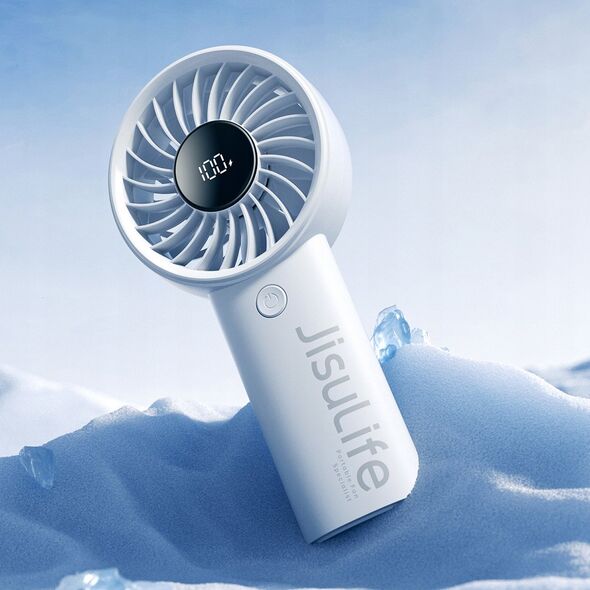 Mini wentylator Jisulife Handheld Fan Life4 5000mAh przenośny wiatraczek USB - szary