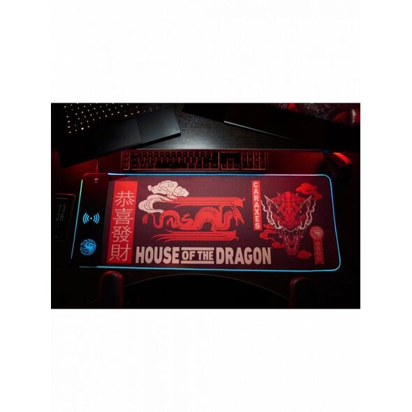 Numskull Mauspad House of Dragons + wireless Charge 30x80cm