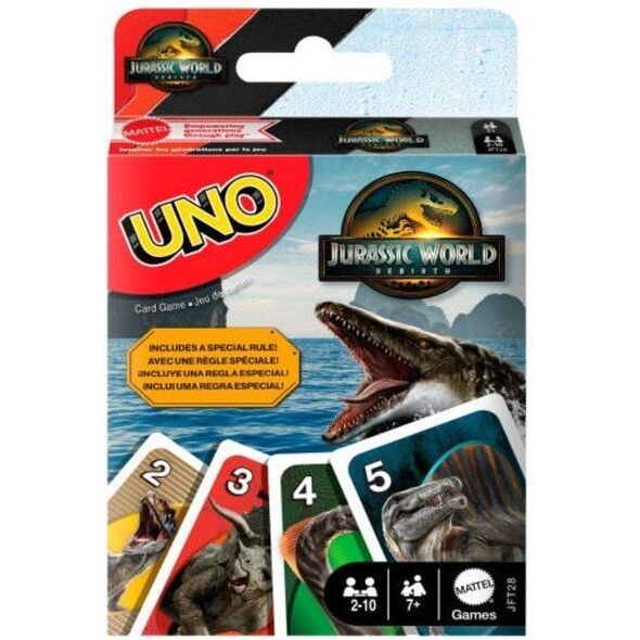 Gra UNO Jurassic World Odrodzenie