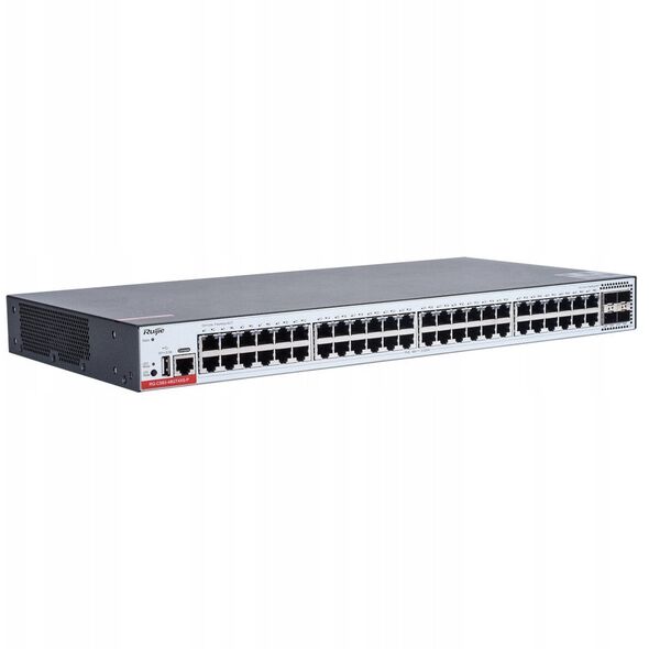 Ruijie RG-CS83-48GT4XS-P| Switch zarządzalny, 52 portów, 48xGE, 48xPoE+, 405W, 4x10GE SFP+, 1xConsole, L3, Cloud