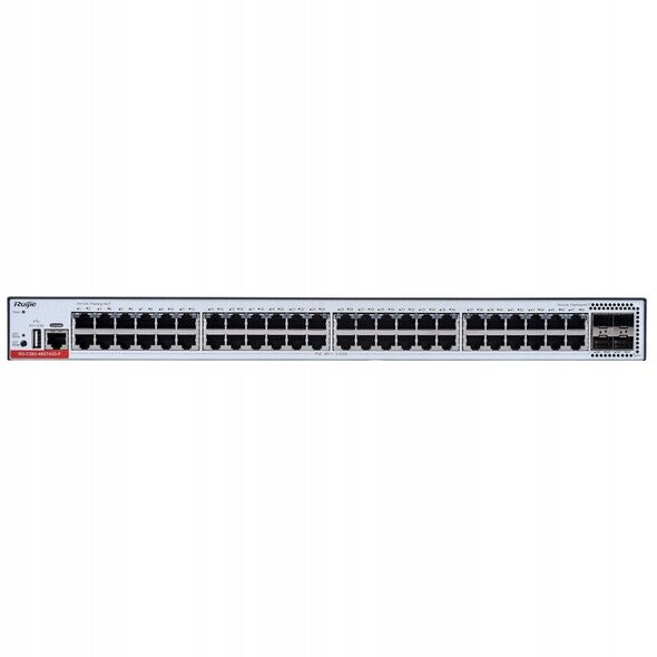 Ruijie RG-CS83-48GT4XS-P| Switch zarządzalny, 52 portów, 48xGE, 48xPoE+, 405W, 4x10GE SFP+, 1xConsole, L3, Cloud