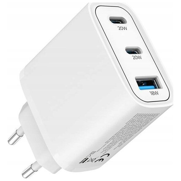 Φορτιστής MOBILE ORIGIN MO13 1x USB-A 2x USB-C 3 A (FRL-GAN40W-MO13)