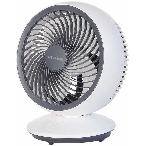 Orava SF-5 mini stolní ventilátor, 4 W, oscilace, USB nabíjení, 3 rychlosti, průměr 15 cm