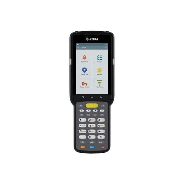 MC3390XR UHF RFID GUN, LINEAR ANT., 802.11 A/B/G/N/AC, SE4850 EXT. RANGE 2D IMAGER, 38 KEY, EXT. CAP. BATTERY, GMS, 4GB/32GB, ETSI