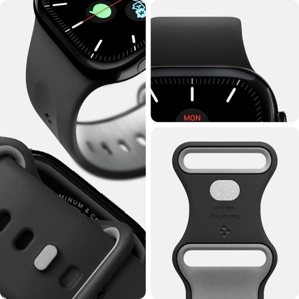 Spigen Nano Pop Band, black sesame - Apple Watch 49mm/46mm/45mm/44mm