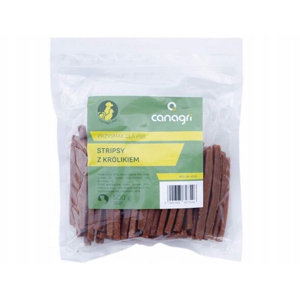 Dog treats strips with rabbit meat 500 g, 06-4513